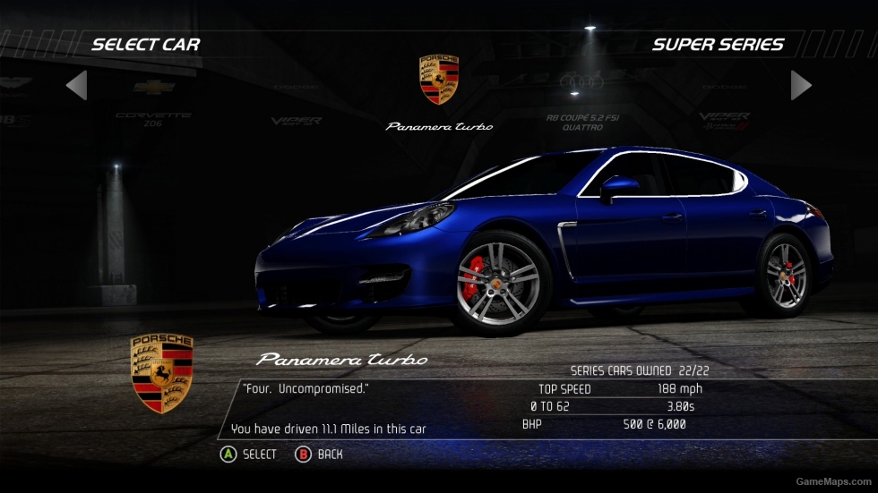 Unlocked cars from Limited Edition & SCPD Rebels
