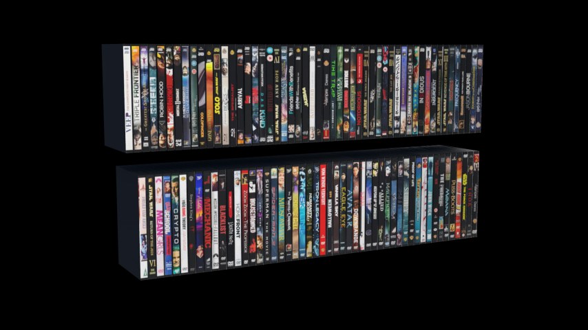 Sketchfab - DVD Stacks