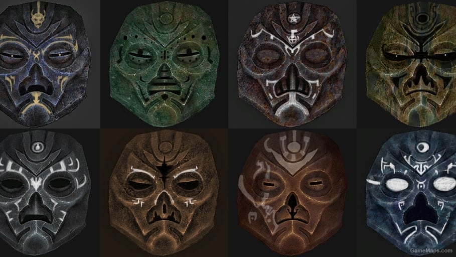 Dragon Priest Masks (Mod) for Skyrim -