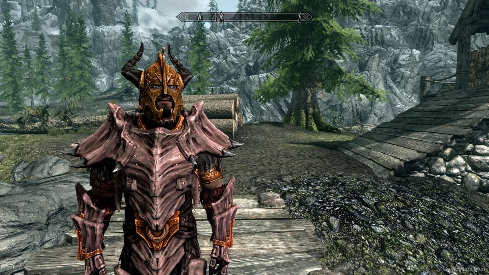 Dark Corundum Dragonbone Armor Skyrim Gamemaps