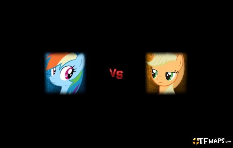 Applejack VS Rainbow Dash Rival Battle Dispenser Mus