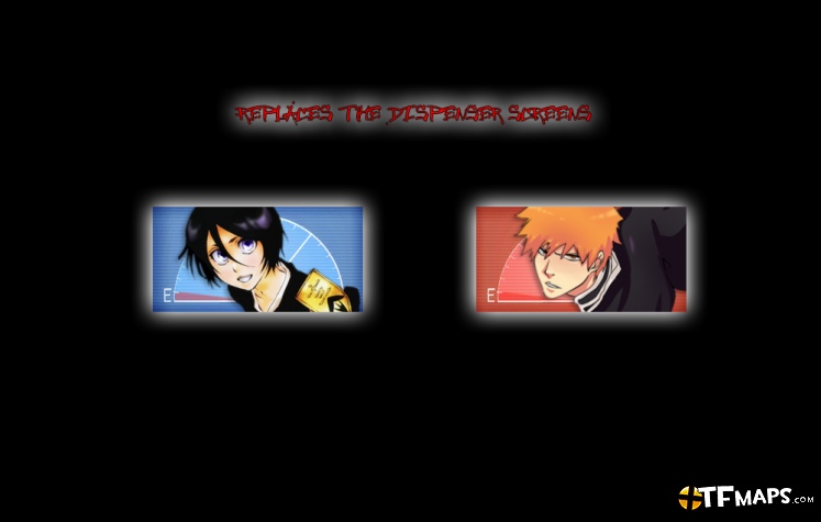 Rukia and Ichigo Dispenser Screens - Enjoy~ Rukia and Ichigo Dispenser Screens