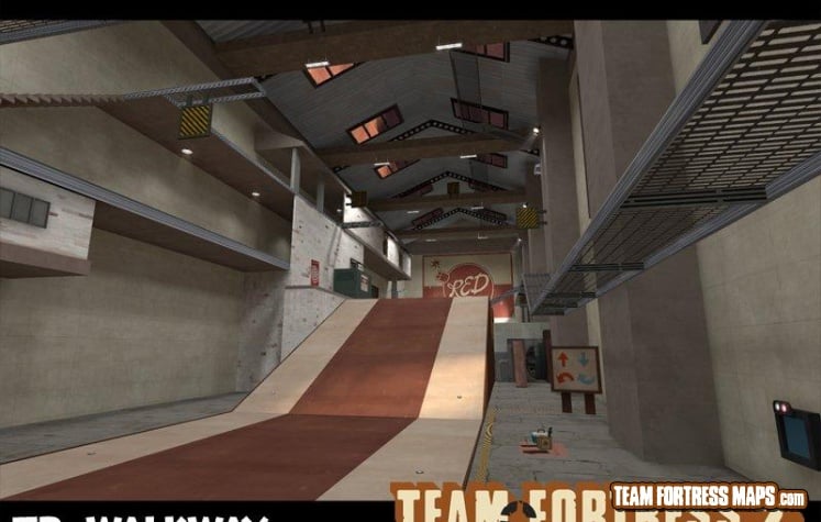 TR Walkway - Empty walkway, featuring the many vantage points and moddable ramp. TR Walkway