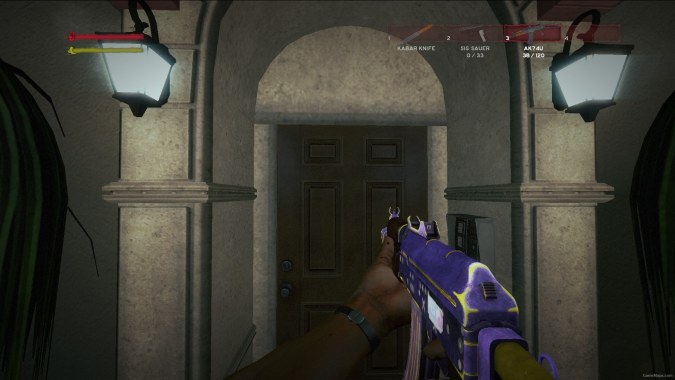 Ak74u Purple with gold Trim