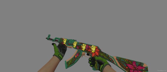 AK 47 Wild Lotus With 4x crown foil