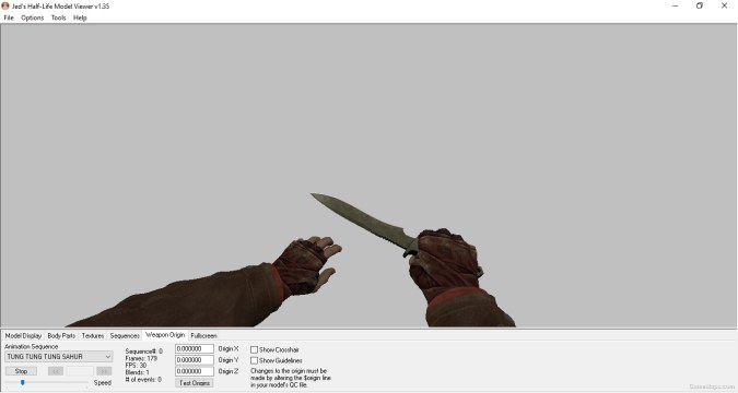classic knife Safari mesh with arms (balkan) and glows