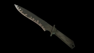 classic knife Safari mesh with arms (balkan) and glows
