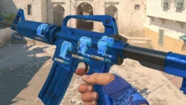 M4a1-s Blue Phosphor with 4x Titan (Holo)