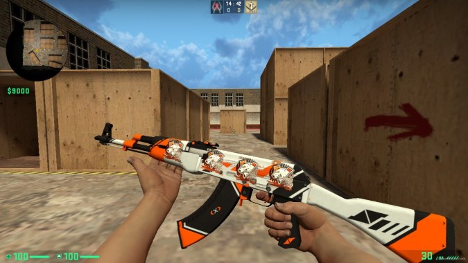 AK 47 SKIN WITH STICER PACK FOR CSSO