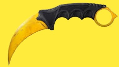 KARAMBIT FADE yellow