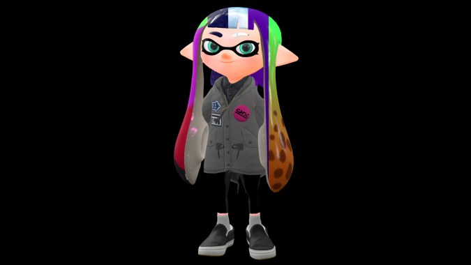 Splatoon - Inkling Girl Hair Textures