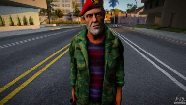 Bill in Military Uniform from Left 4 Dead