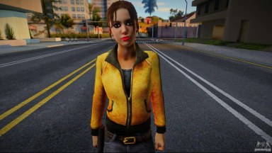 Zoey (Cyberpunk 2077 V1) from Left 4 Dead