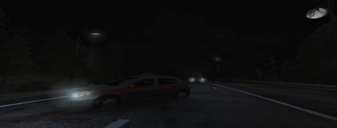 Mountain Pass Night