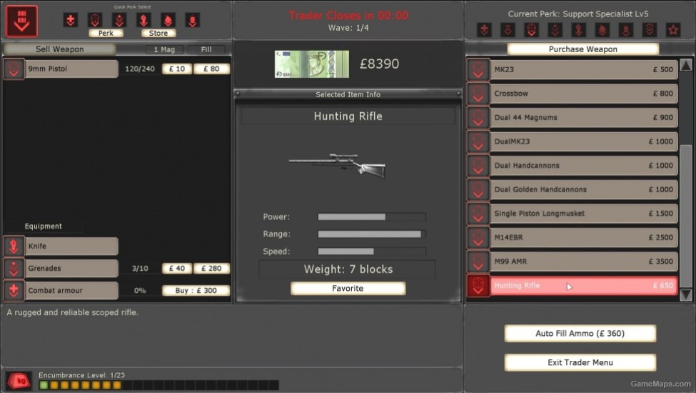 Fixed Hunting Rifle Moss 12 Trader Killing Floor Gamemaps
