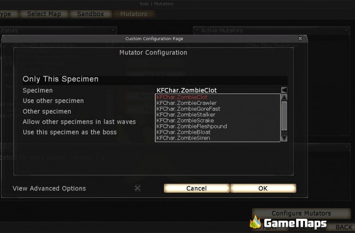 Only This Specimen Killing Floor Gamemaps