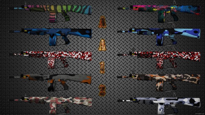 [FIXED]Colorful Camouflage Weapon Skin Pack