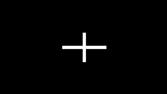 Mini white crosshair
