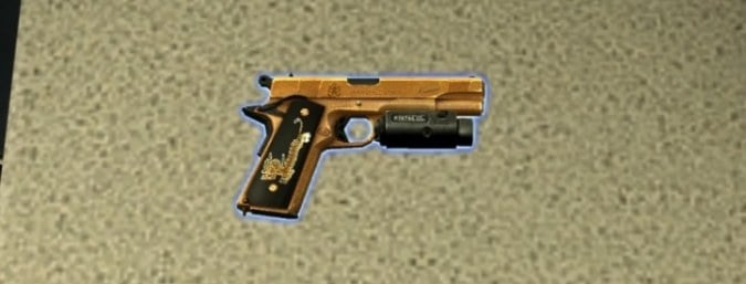 SPRINGFIELD 1911 CUSTOM GOLD PISTOL