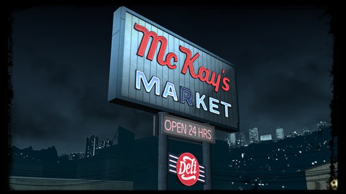 Turtle Rock's McKay's Market Sign