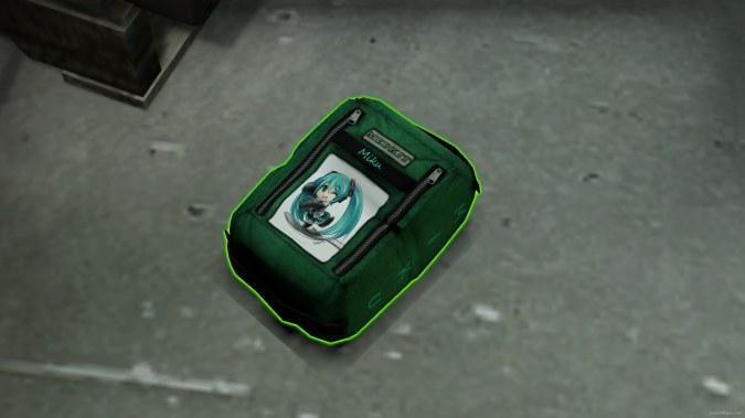 Cedric's green Medkit with Miku