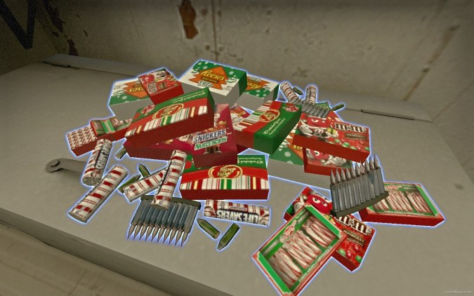 Christmas Candy Ammo Pile