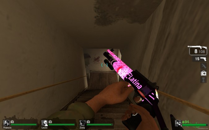 Escopeta Automatica Gif Rosa Version Latina