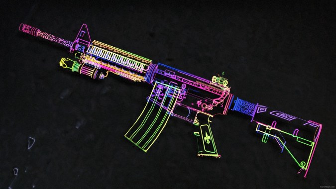 Glass & Rainbow M4A1 with COD Animations