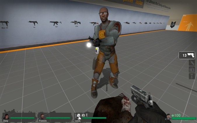 L4D1 Louis in HL2 Suit