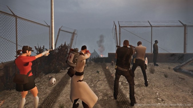 L4D1 red Female Scout replaces Zoey