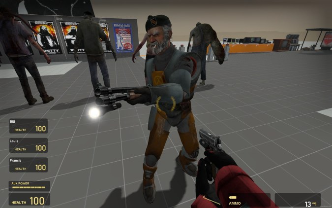L4D1 TRS Head Bill in HL2 Suit