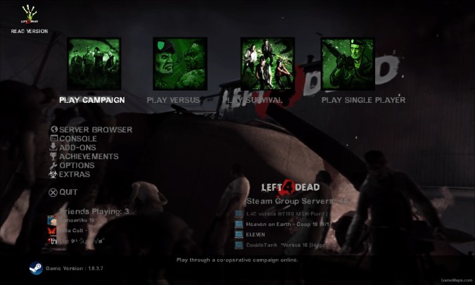 L4D2 Main Menu Style