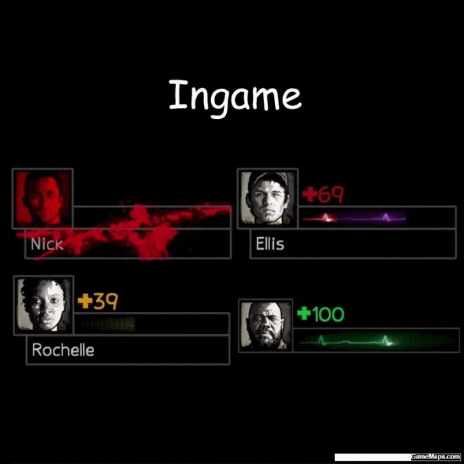 Modified RE2 Health Bars