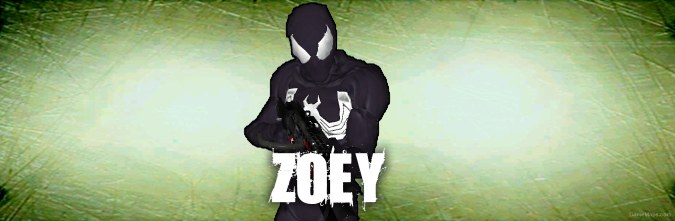 Zoey as Symbiote Spiderman