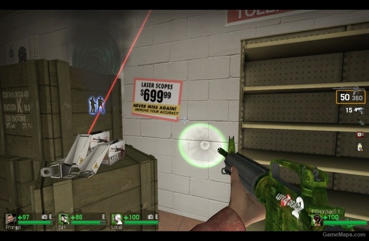 l4d2 wallpaper riflem16 camo skin left