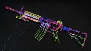 Glass & Rainbow M4A1 with COD Animations