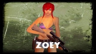 L4D1-Bikini Teen Angst Zoey red hair (in shorts)