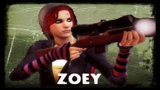 L4D1-Gutterpunk Zoey Red Hair
