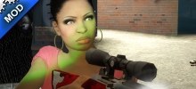 L4D1-Real Girl Rochelle replaces Zoey