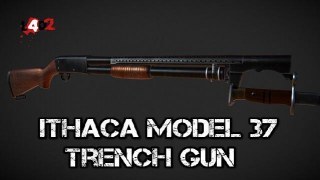 L4D1 DOI Ithaca Model 37 Trench Gun with Bayonet (Pump)