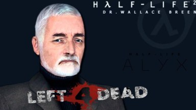 L4D1 Dr. Breen for Bill - HL2