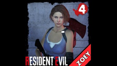L4D1 RE3 Zoey Jill Valentine ( Resident Evil 3 Remake ) as Default Outfit