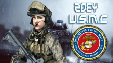L4D1 Zoey - U.S.M.C (Desert MARPAT)