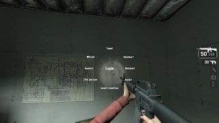 radial menu with third person
