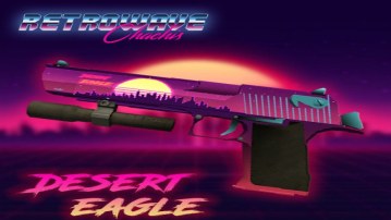 Retrowave Desert Eagle