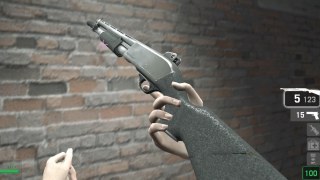 Shotgun-Chrome from the game Left 4 Dead 2