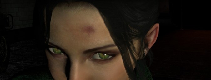 Black Hair, Green Eyes Zoey Head Black Hair, Green Eyes Zoey Head