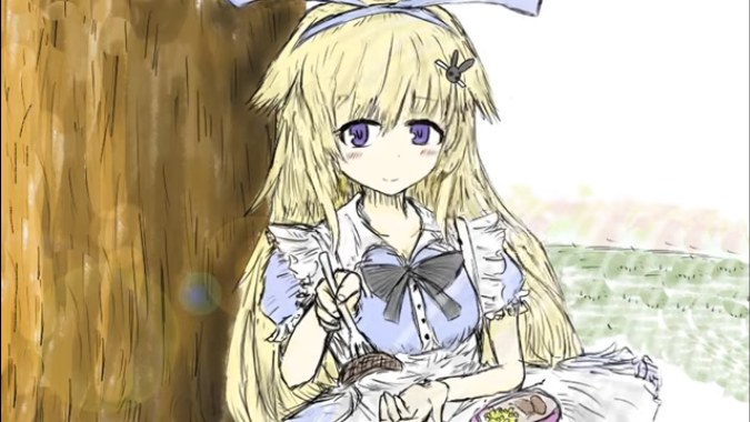 BlackSouls Sister Alice L2D menu background