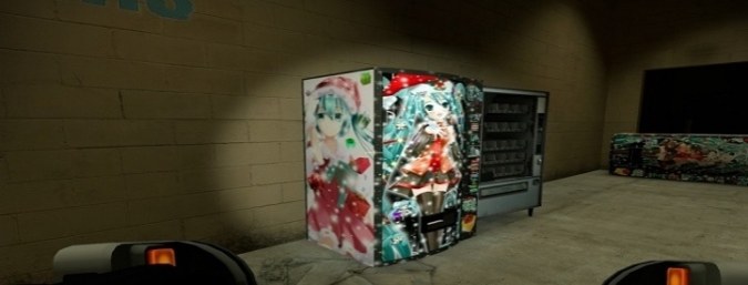 Christmas Miku vending machine