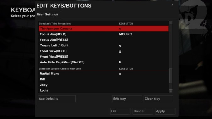 Claucker's TPS Menu